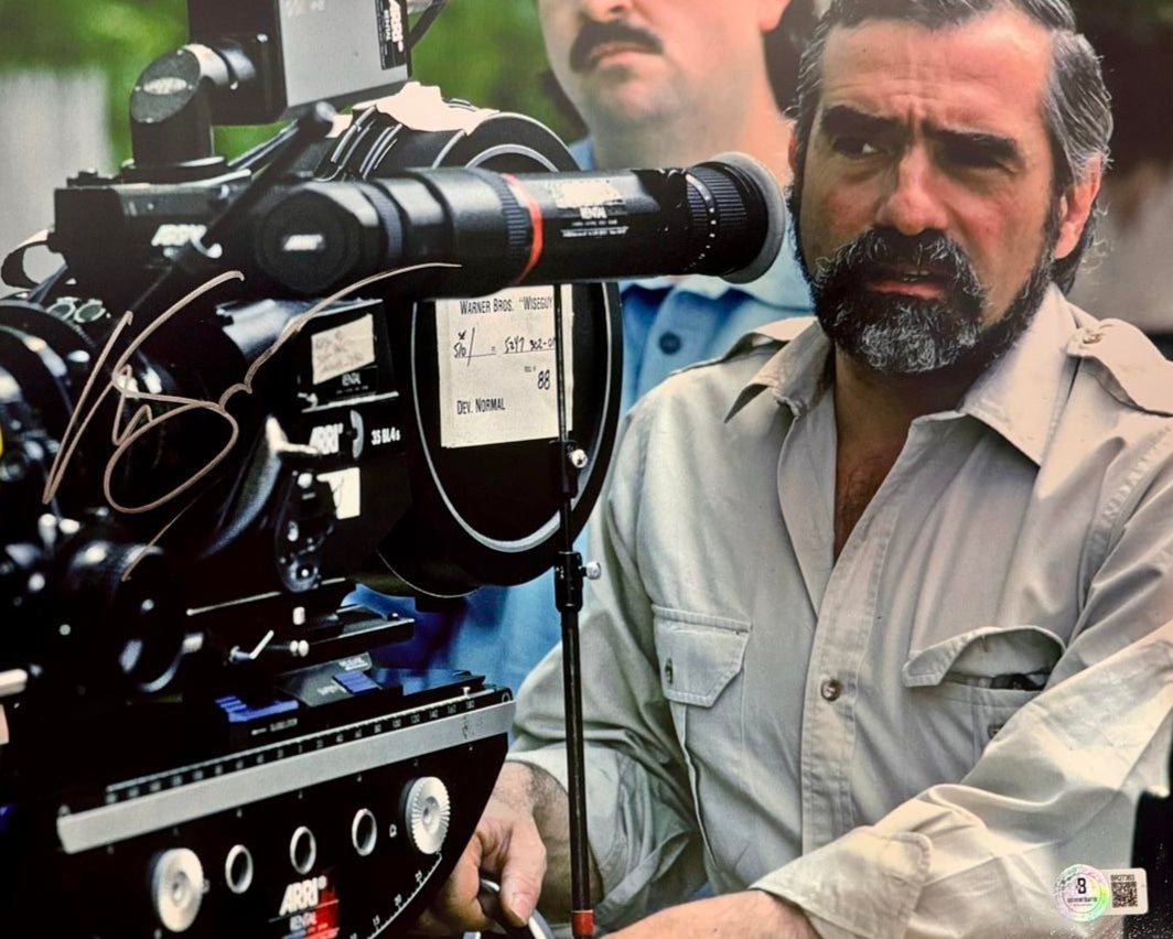 Martin Scorsese Signed 11x14 Photo (Wiseguys Filming) - Beckett COA